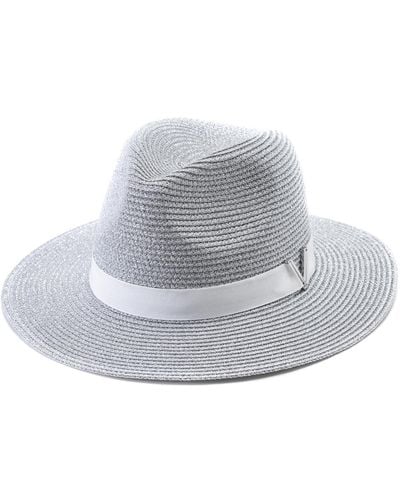 Vince Camuto All Over Shine Panama Hat - Gray