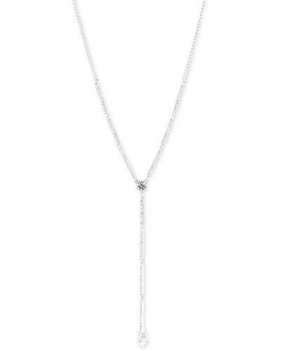 Givenchy Crystal Lariat Necklace - Metallic