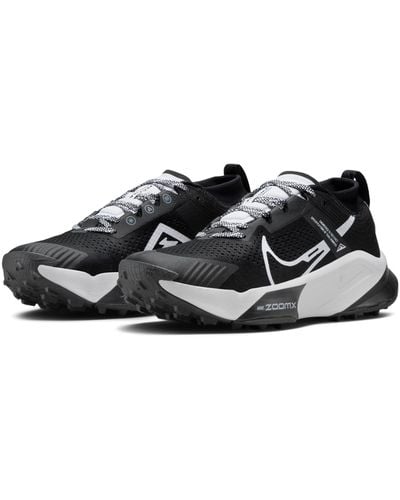 Nike Zoomx Zegama Trail Running Sneakers From Finish Line - Black