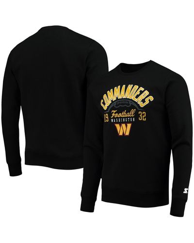 Starter Washington Commanders Pullover Sweatshirt - Black