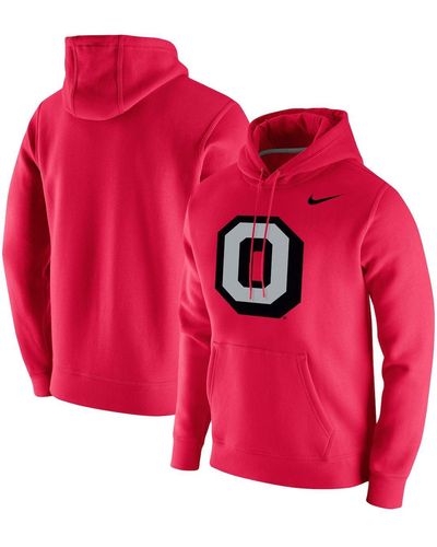 Nike Ohio State Buckeyes Vintage-inspired School Logo Pullover Hoodie