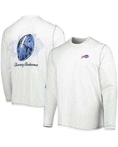 Tommy Bahama Buffalo Bills Laces Out Billboard Long Sleeve T-shirt - White