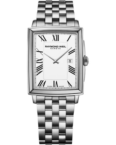 Raymond Weil Swiss Toccata Stainless Steel Bracelet Watch 29x37mm - Gray