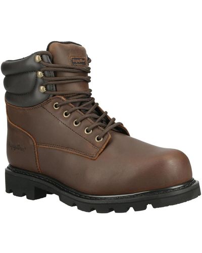 Refrigiwear Classic Leather Work Boots - Brown