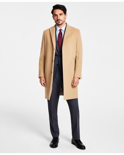 Brooks Brothers B By Wool Overcoats - Natural