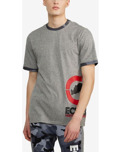 Ecko' Unltd Big And Tall Short Sleeves Rock And Roll T-shirt - Gray