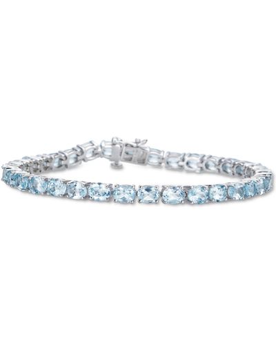 Macy's Multi-gemstone Oval Link Bracelet (15 Ct. T.w. - Blue
