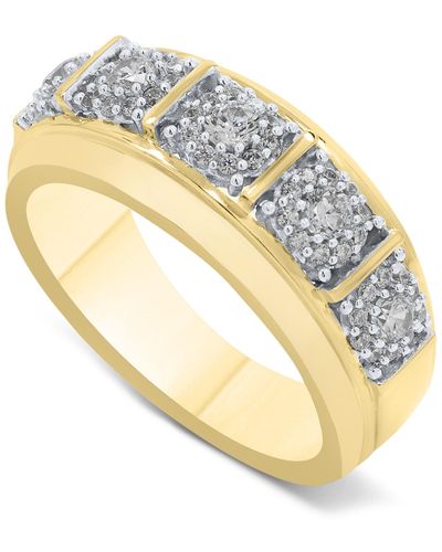 Macy's Diamond Multi Halo Cluster Ring (3/4 Ct. T.w. - Metallic