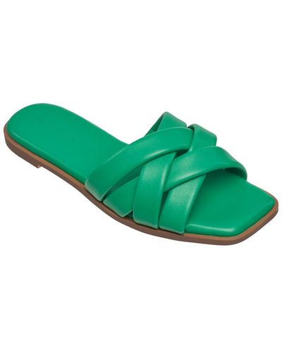 French Connection Shore Flat Strappy Sandals - Green