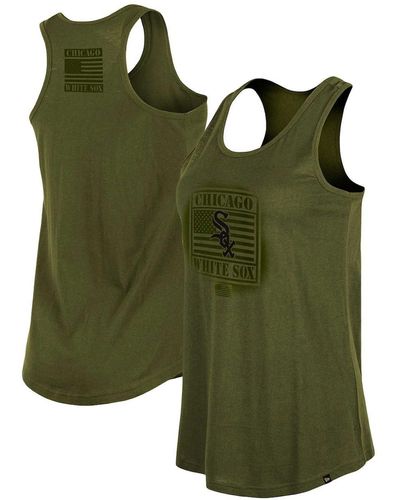 KTZ Olive 2023 San Francisco Giants Armed Forces Day Racerback Tank Top - Green