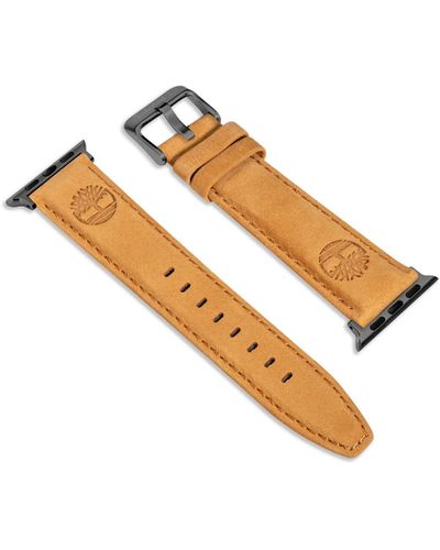Timberland Lacandon Genuine Leather Universal Smart Watch Strap 20mm - Metallic