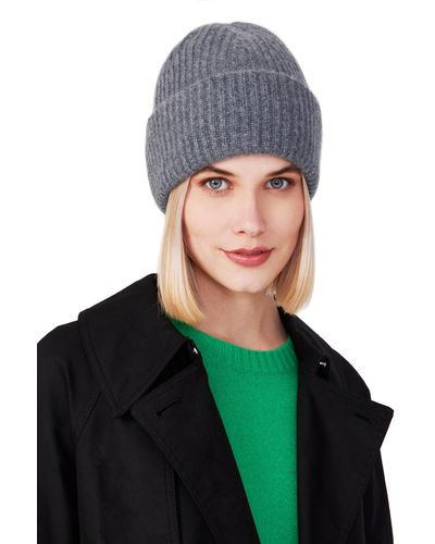Style Republic 100% Pure Cashmere Chunky Knit Beanie - White