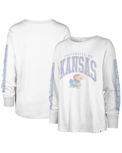 '47 Kansas Jayhawks Statement Soa 3-hit Long Sleeve T-shirt - White