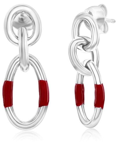 Simona Sterling Silver Or Gold Plated Over Sterling Silver - Red