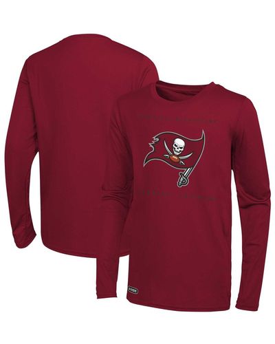 Outerstuff Tampa Bay Buccaneers Side Drill Long Sleeve T-shirt - Red