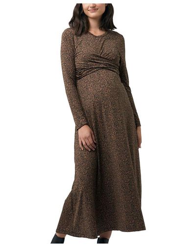 Ripe Maternity Maternity Shae Cross Front Nursing Dress - Natural