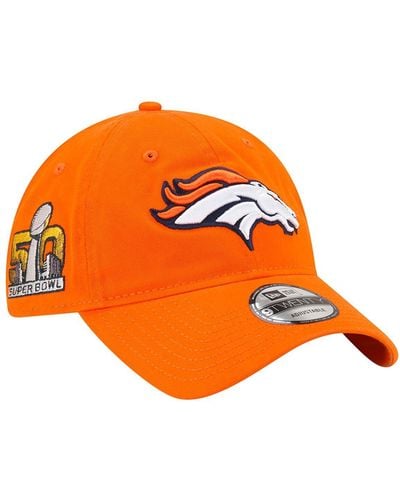 KTZ Denver Broncos Distinct 9twenty Adjustable Hat - Orange