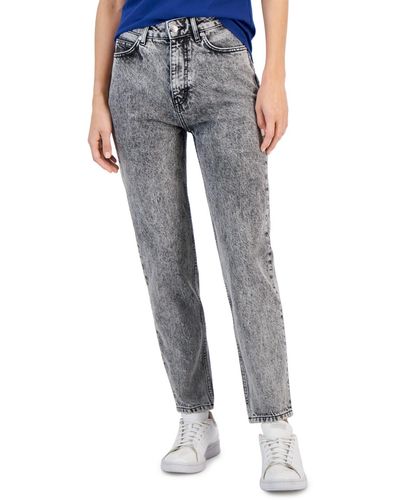 HUGO Tapered-leg Mid Rise Jeans - Gray