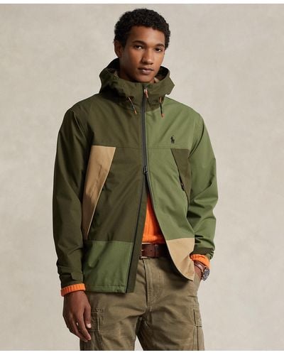 Polo Ralph Lauren Color-blocked Water-resistant Jacket - Green