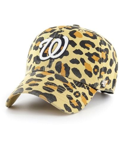 '47 '47 Washington Nationals Bagheera Cheetah Clean Up Adjustable Hat - Metallic