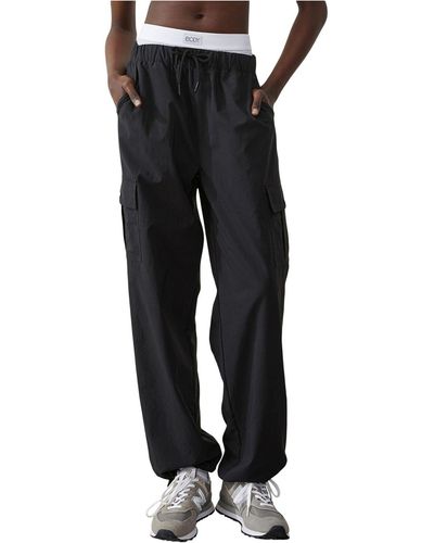 Black Cotton On Pants, Slacks and Chinos for Women | Lyst