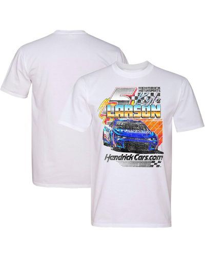 Hendrick Motorsports Team Collection Kyle Larson Throwback Car Tri-blend T-shirt - White