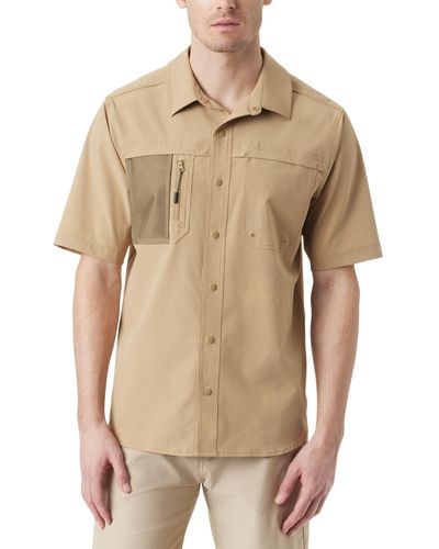 BASS OUTDOOR Explorer Short-sleeve Shirt - Natural