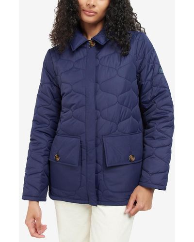 Barbour Leilani Quilted Patch-pocket Jacket - Blue