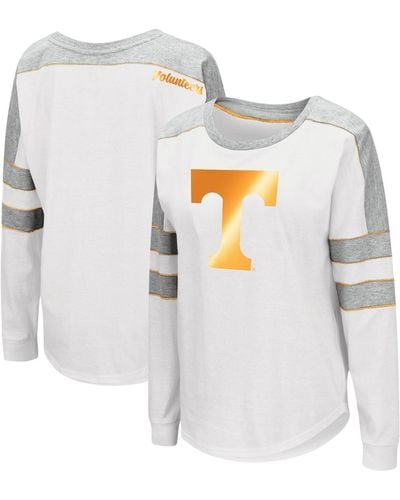 Colosseum Athletics Tennessee Volunteers Trey Dolman Long Sleeve T-shirt - White