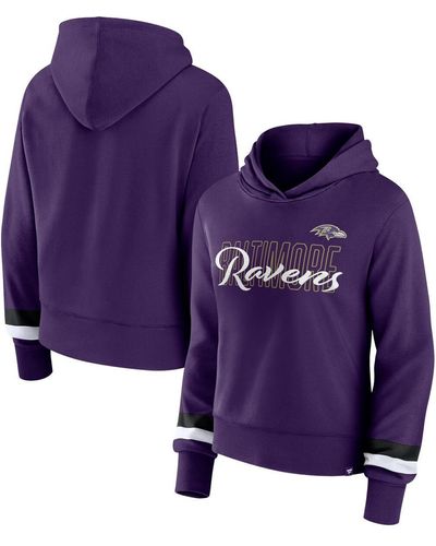 Fanatics Baltimore Ravens Over Under Pullover Hoodie - Purple