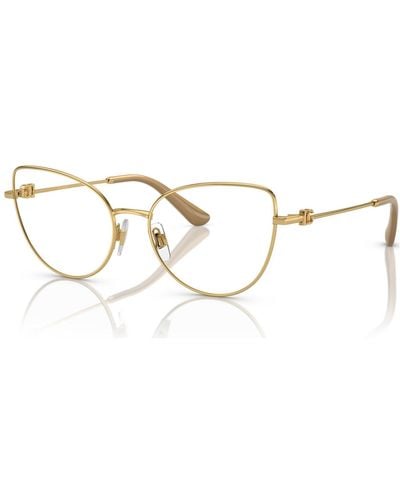Dolce & Gabbana Cat Eye Eyeglasses - Metallic
