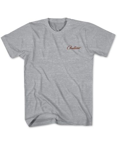 Pendleton Heritage Trapper Peak Heathered Short-sleeve Graphic T-shirt - Gray