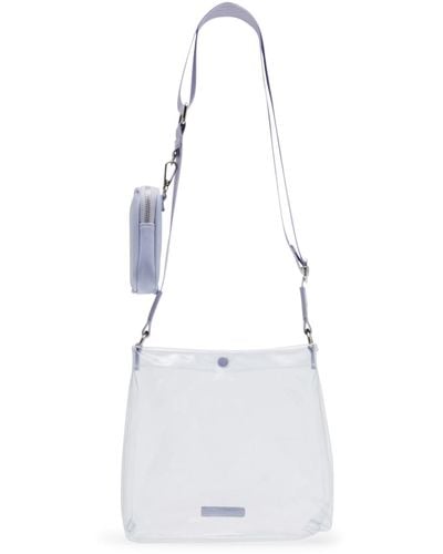 Madden Girl Maeve Clear Tote - White