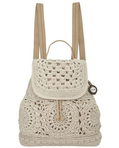 The Sak Sayulita Crochet Backpack - White