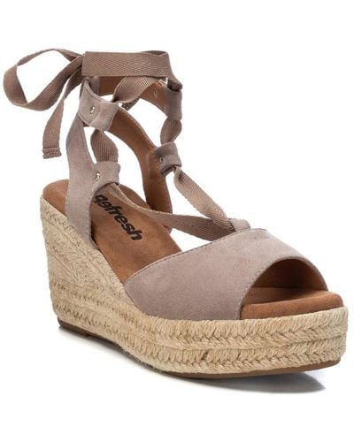 Xti Jute Wedge Sandals By - Brown