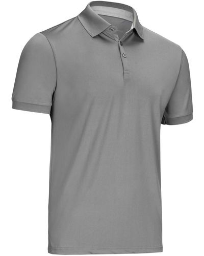 Mio Marino Designer Golf Polo Shirt - Gray