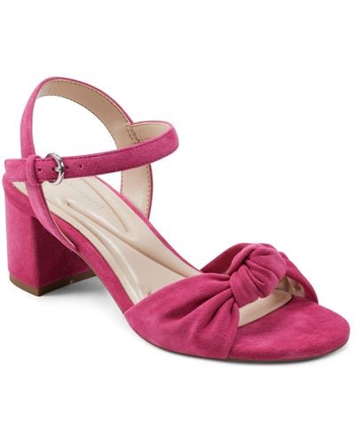 Easy Spirit Danica Block Heel Open Toe Dress Sandals - Pink