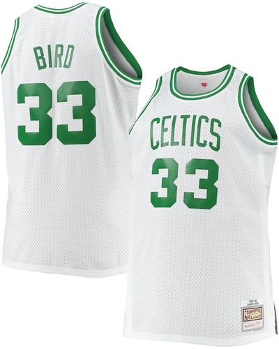 Mitchell & Ness Larry Bird Boston Celtics Big And Tall 1985-86 Hardwood Classics Swingman Jersey - White