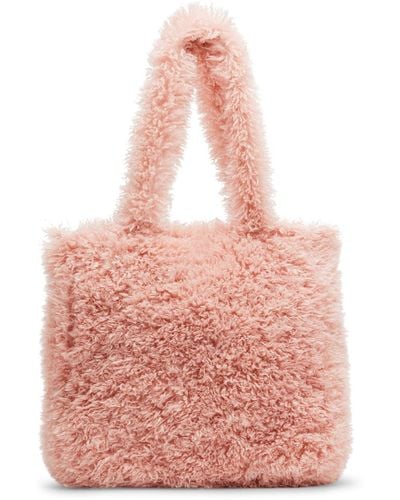 Madden Girl Sofia Faux Fur Tote - Pink