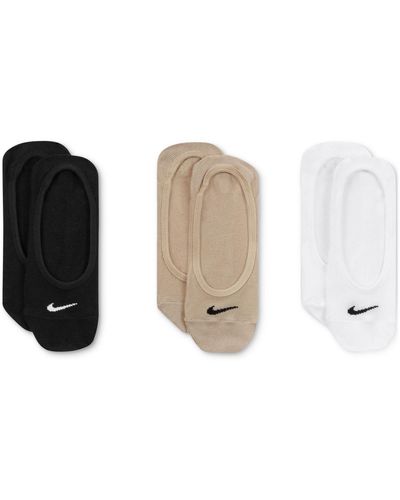 Nike Everyday Lightweight Training Footie Socks 3 Pairs - White