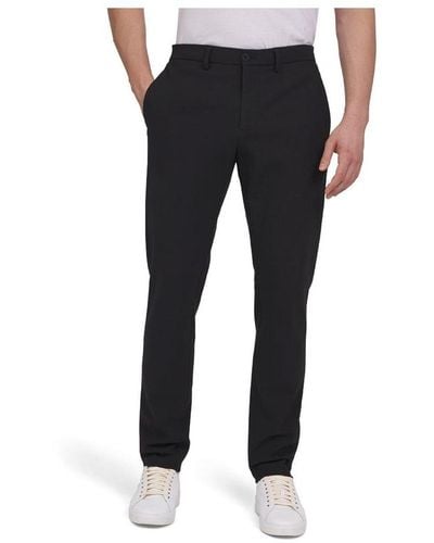 DKNY Modern Slim Fit Prospect Pants - Black