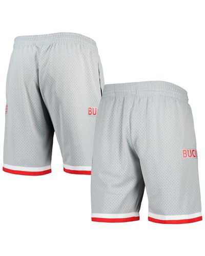 Mitchell & Ness Ohio State Buckeyes Authentic Shorts - Gray