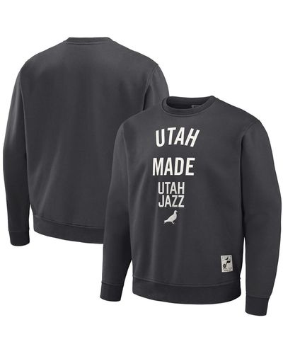 Staple Nba X Utah Jazz Plush Pullover Sweatshirt - Black