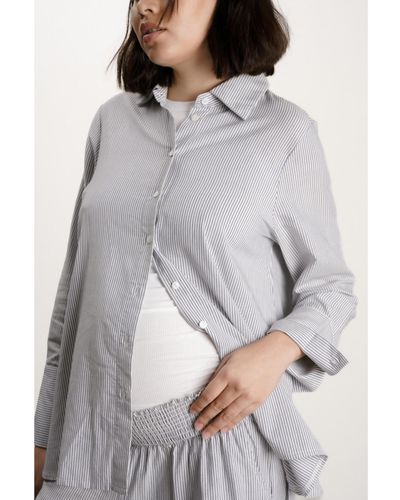 Nom Maternity The Everyday Shirt - Gray