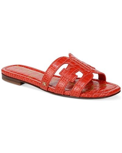 Sam Edelman Bay Slip-on Flat Sandals - Red