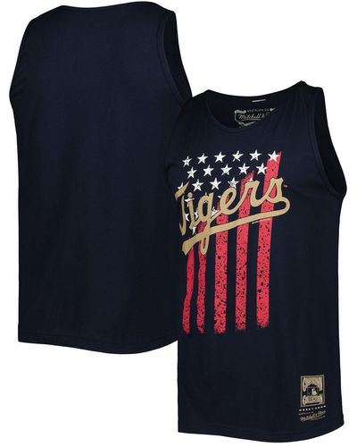 Mitchell & Ness Detroit Tigers Cooperstown Collection Stars And Stripes Tank Top - Blue