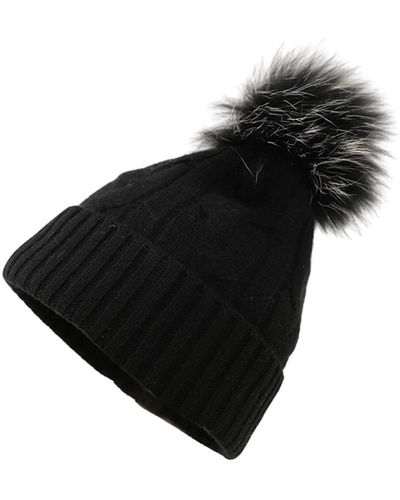 Bellemere New York Bellemere Soft Cable-knit Cashmere Hat - Black