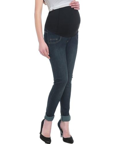 Kimi + Kai Kimi + Kai Maternity Rae Stretch Skinny Leg Denim Jeans - Black