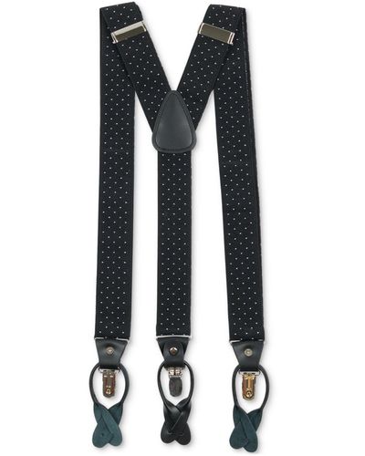 Con.struct Dot Print Suspenders - Black