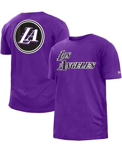 KTZ Los Angeles Lakers 2022/23 City Edition Brushed Jersey T-shirt - Purple